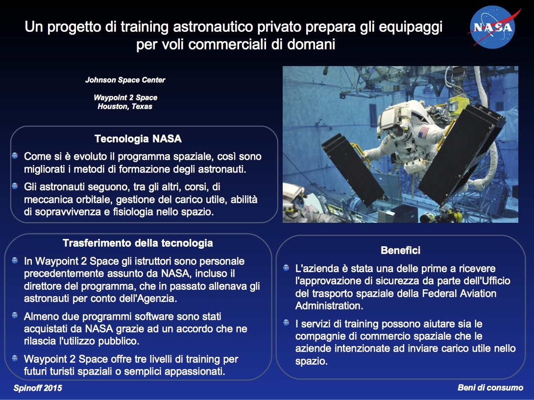 Waypoint 2 Space: il training astronautico per gli equipaggi di domani. © NASA / Veronica Remondini
