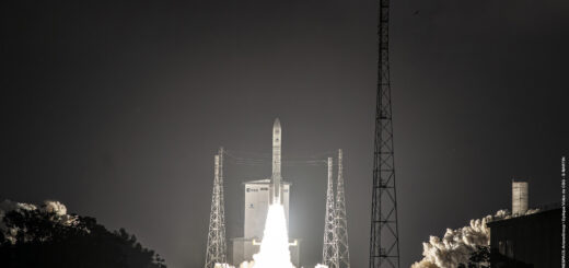 Decollo del razzo Ariane 6 per il volo VA268. Crediti: ESA